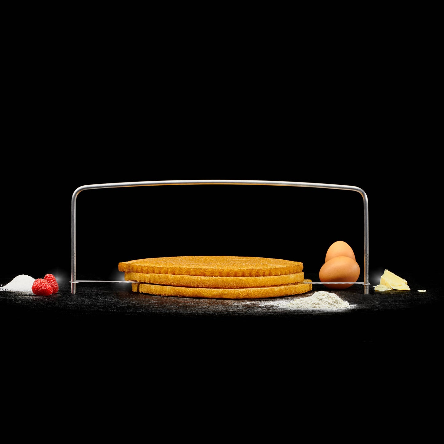 Kakedeler i rustfritt stål, 40 cm