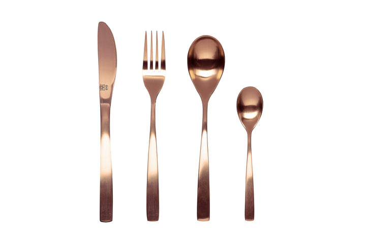 Bris bestikk 16 deler, kobber