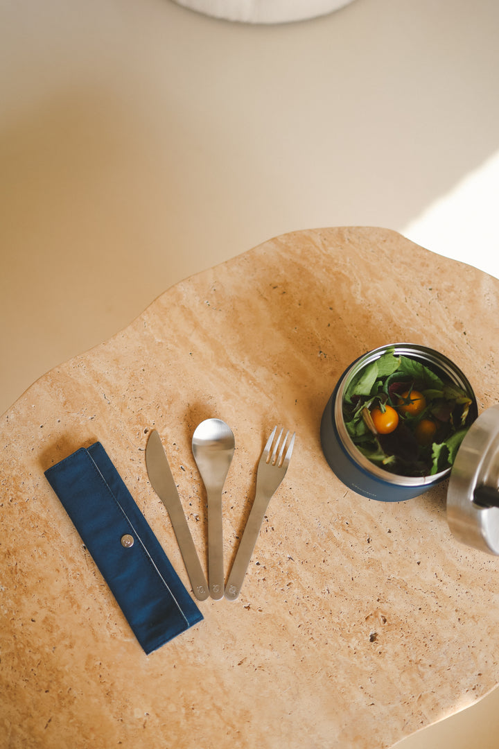 Qwetch reisebestikk i rustfritt stål