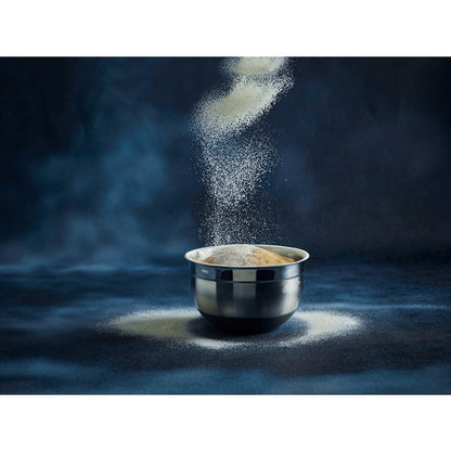 Bakeboller i rustfritt stål med lokk, 3 stk