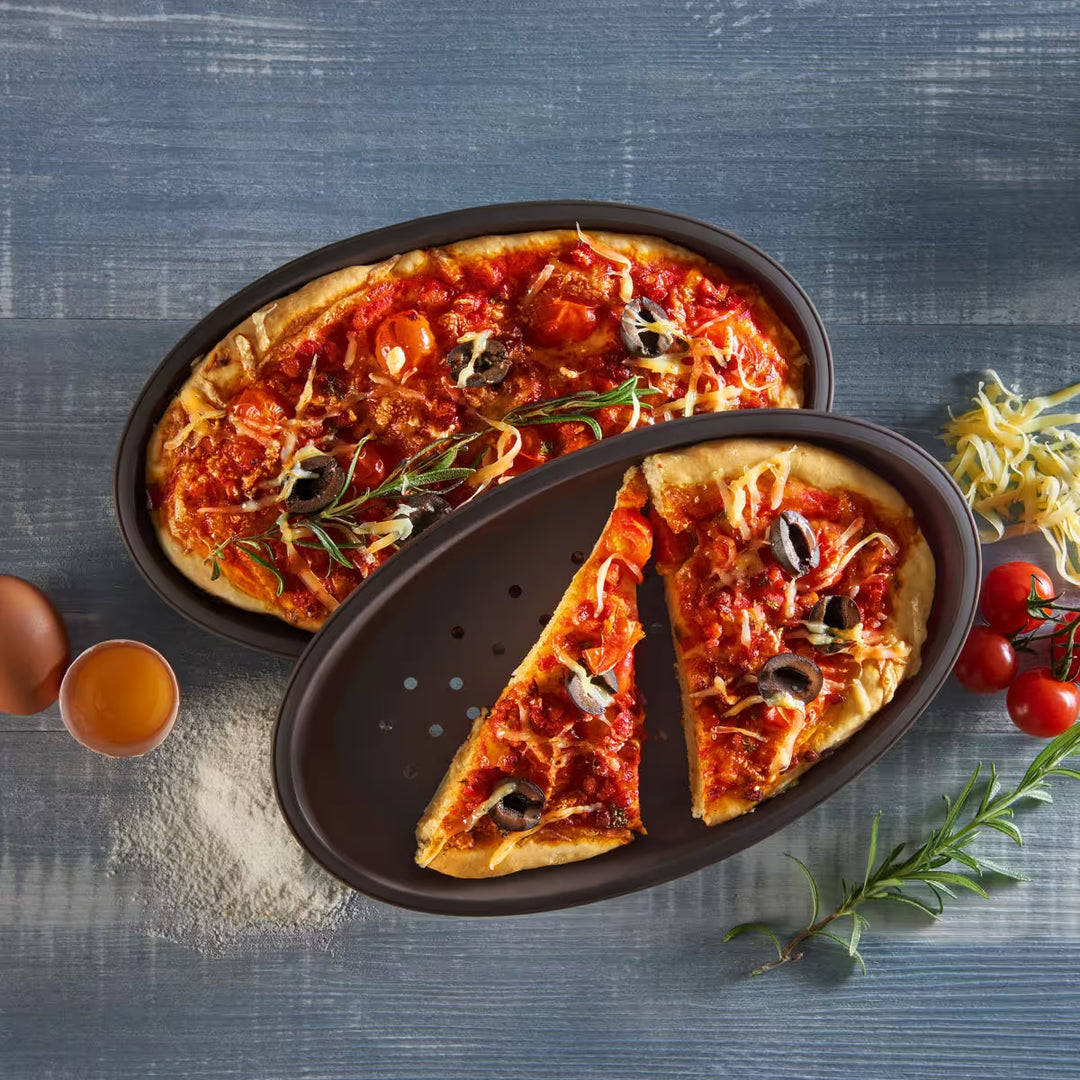 Flexiform Pizza oval, 2 stk