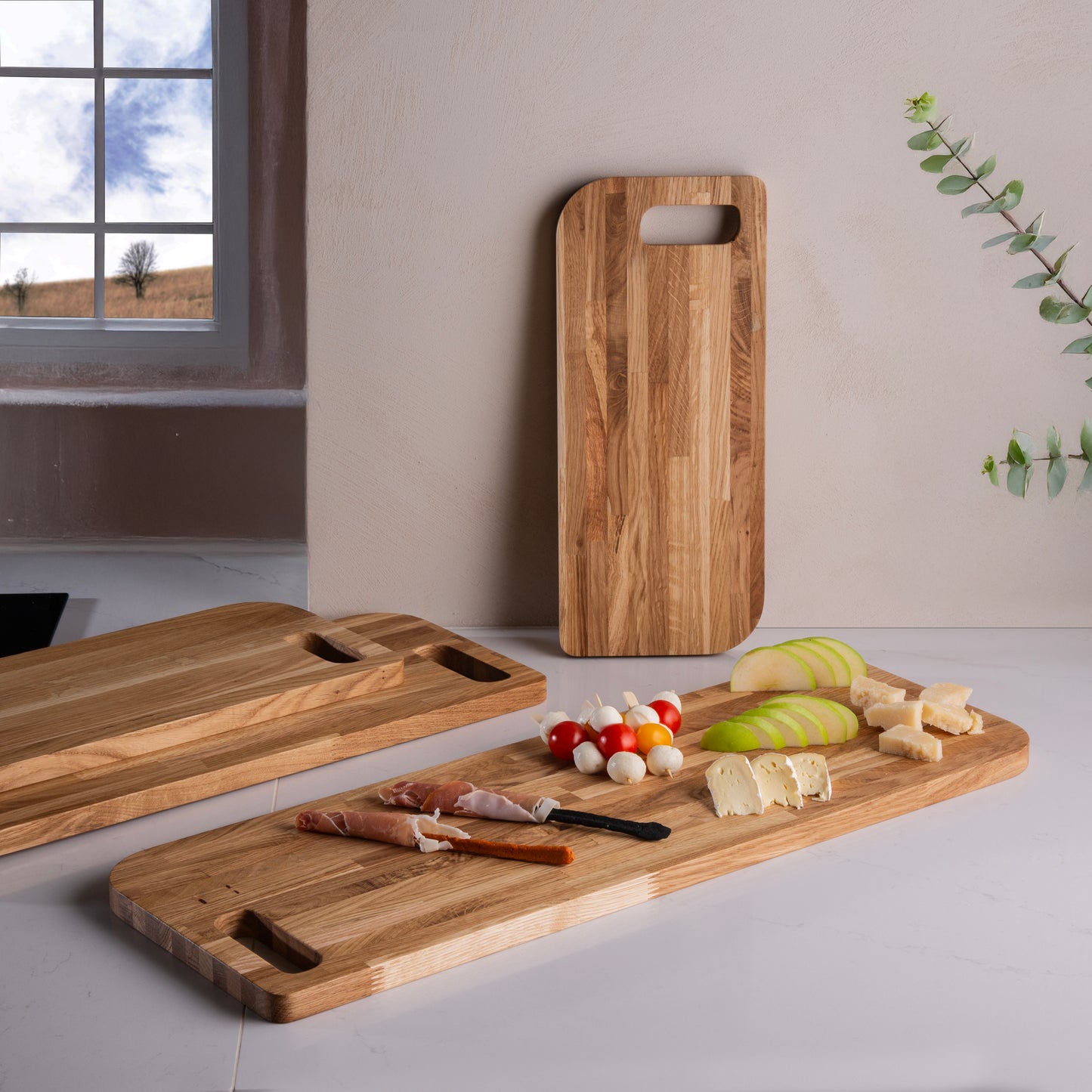 Felix skjærebrett i eik SQ L, 35x35x2 cm