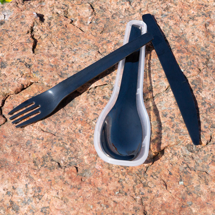 Bestikk To-Go i rustfritt stål, antracit