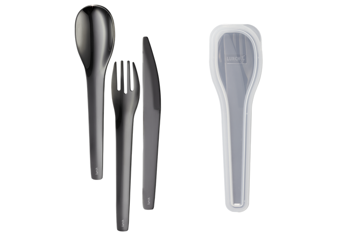 Bestikk To-Go i rustfritt stål, antracit