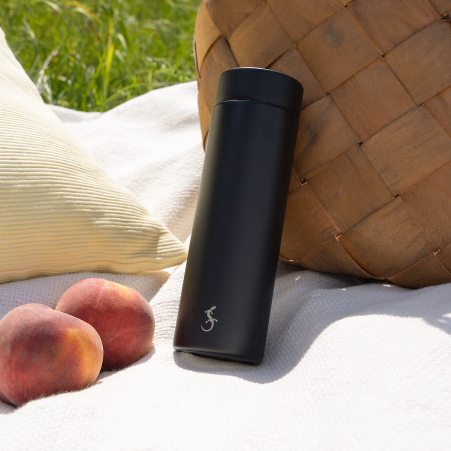 Termoflaske "mini", sort,  0,3 liter
