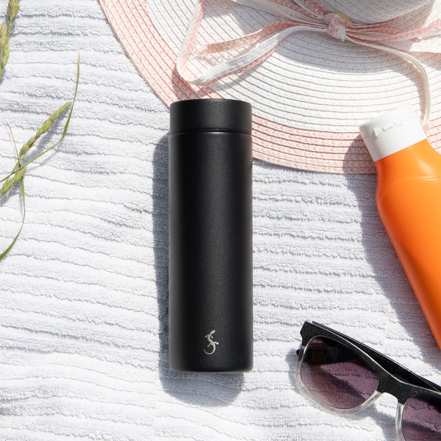 Termoflaske "mini", sort,  0,3 liter