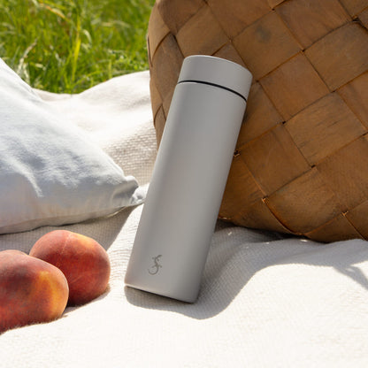 Termoflaske "mini", lys grå, 0,3 liter
