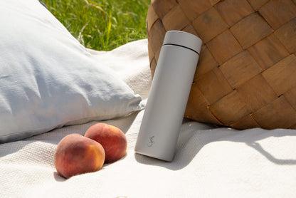 Termoflaske "mini", lys grå, 0,3 liter