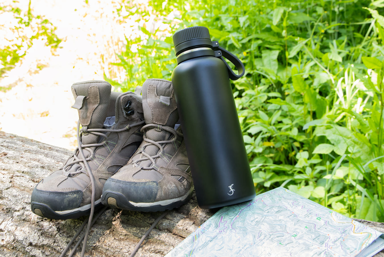 Termoflaske Outdoor 1l - sort