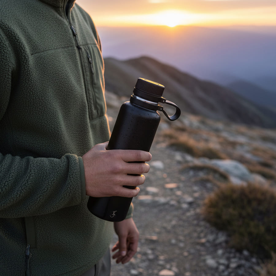 Termoflaske Outdoor 1l - sort