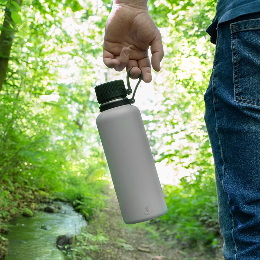 Termoflaske Outdoor 1l - lys grå