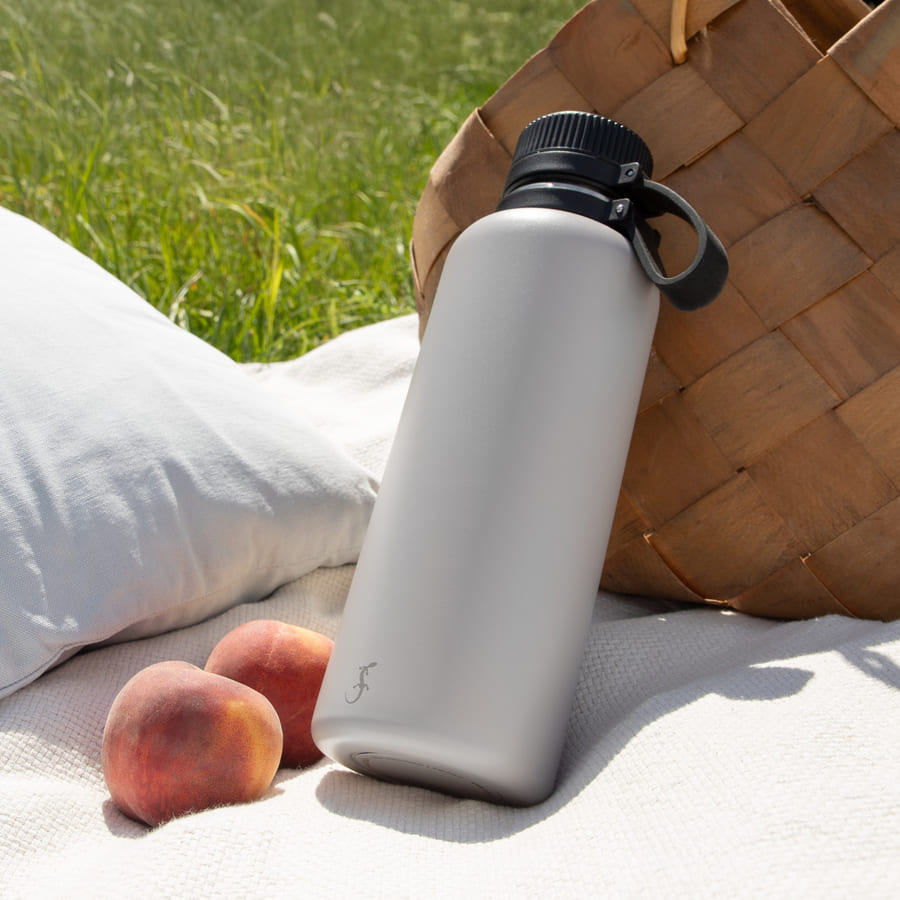 Termoflaske Outdoor 1l - lys grå