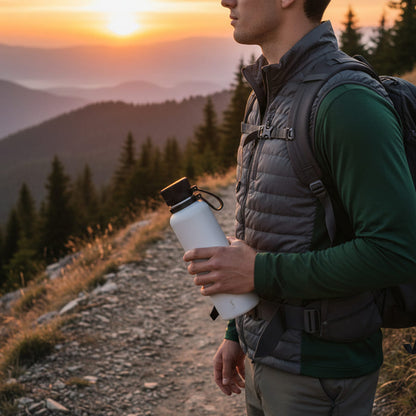 Termoflaske Outdoor 1l - lys grå