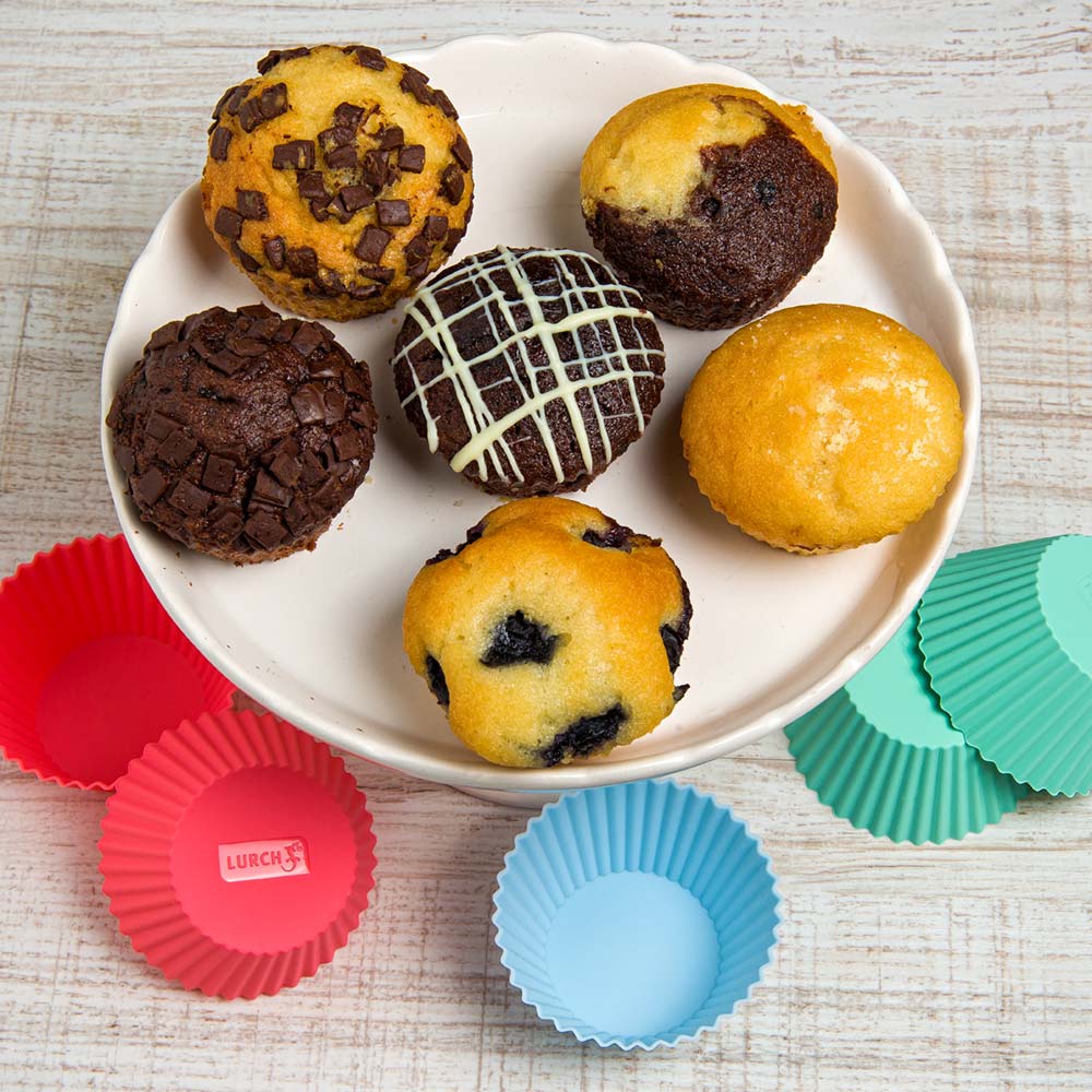 Flexiform Muffinsformer i silikon, 12 stk