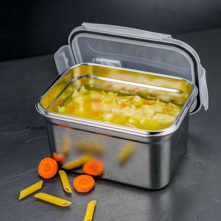 Matboks i rustfritt stål, Safety, 1 liter