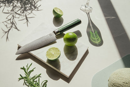 Skarvet kokkekniv 19,5 cm, smaragd