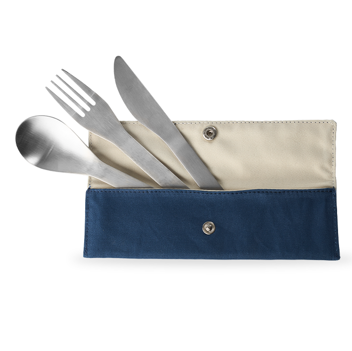 Qwetch reisebestikk i rustfritt stål