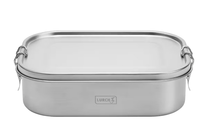 Matboks i rustfritt stål med vippelås, 1,4 liter
